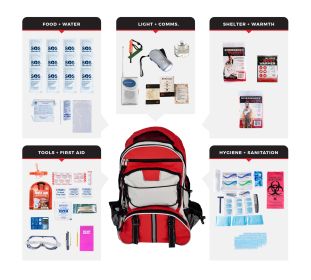 1 Person Essential Survival Kit, Backpack