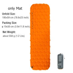 Naturehike Inflatable Mattress Ultralight Waterproof Compact Air Mat Single Sleeping Pad Travel Folding Bed Portable Camping Mat