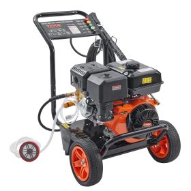 VEVOR Gas Pressure Washer, 4400 PSI 4.0 GPM, Gas Powered Pressure Washer with Copper Pump, Spray Gun and Extension Wand, 5 Quick Connect Nozzles