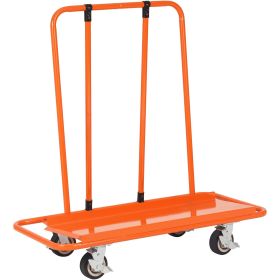 VEVOR Drywall Cart, 3000 LBS Panel Dolly Cart with 45.28" x 21.8" Deck and 5" Swivel Wheels, Heavy-Duty Drywall Sheet Cart, Handling Wall Panel