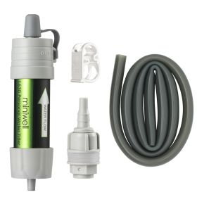 Miniwell L630 Military Personal Water Filter for Survival Kit Camping Equipment (Color: Gray)