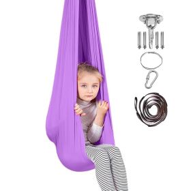 Portable Hammock Portable Camping Chair Large Portable Camping Hammock Chair For Patio Outdoor Indoor Travel And Hiking (Color: purple)