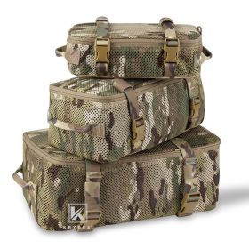 Krydex Tactical Modular Pouch Set Outdoor Backpack Organizer Travel Suitcase Packing Cubes (Color: MC)