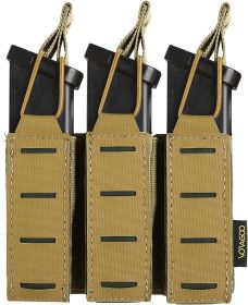 Pistol Mag Pouchs (Color: Tan, size: Triple)