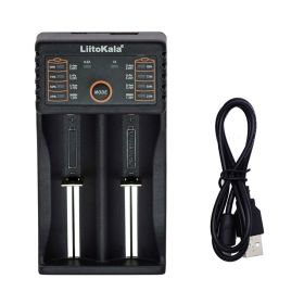 Lii-PD4 Lii-PD2 Lii-402 Lii202 Lii100 18650 Charger Universal Smart Charger for 26650 18650 21700 18500 AA AAA battery (Socket Standard: US, Color: Lii-202 standard)